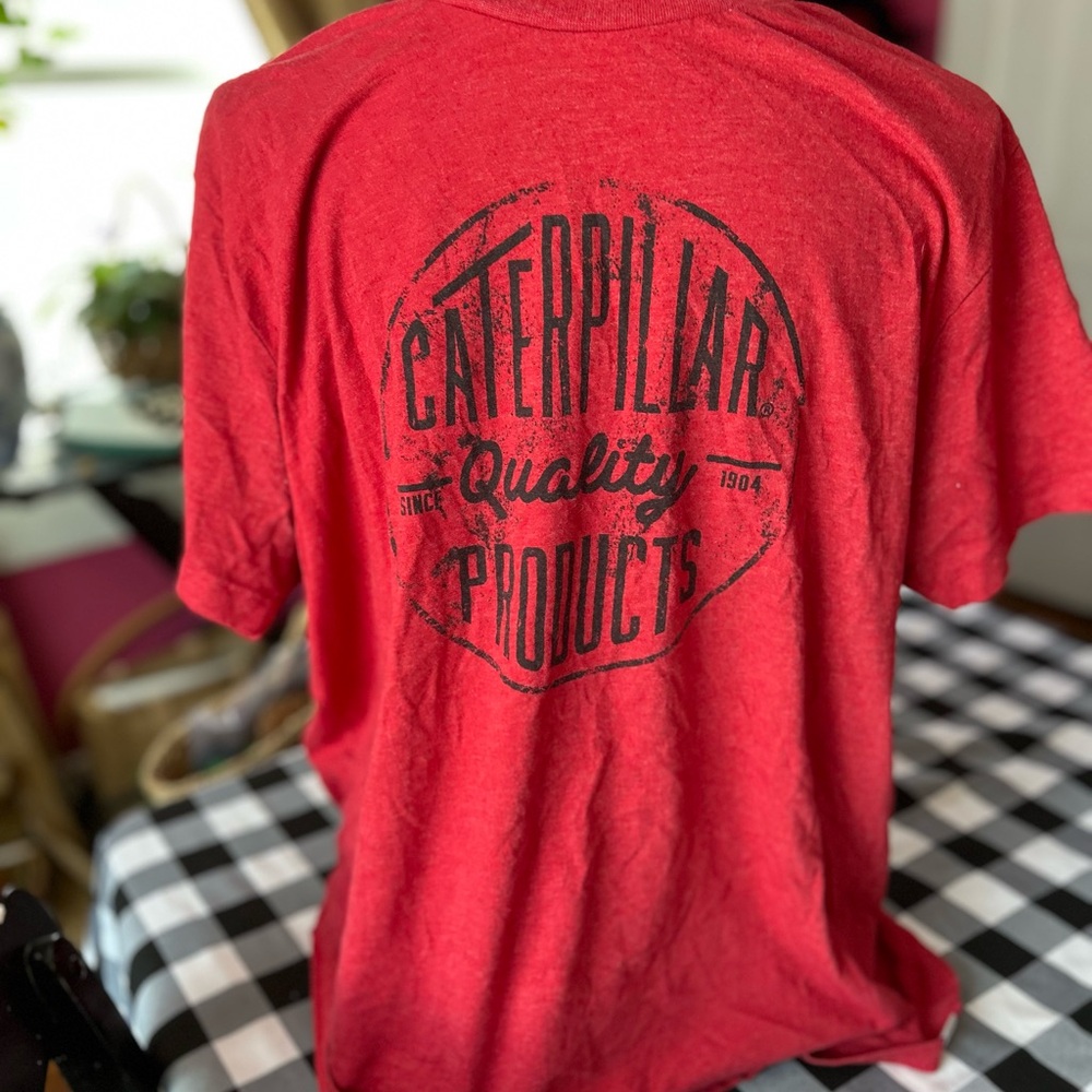 Caterpillar Red Graphic Tee